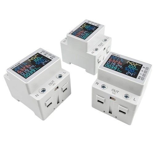 Contatore corrente smart 63A WIFI Smart Life AC170-270V KWH AH Display LCD - Imagen 5 de 12