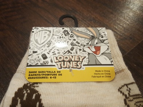 LOONEY TUNES Figuren Herren Crew Socken 1 Paar Gr. 6-12 beige multi NEU - Bild 2 von 6