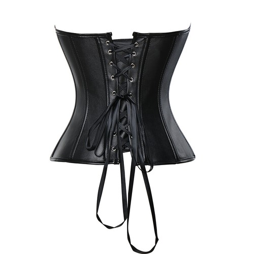 Corsetto donna base stringato disossato taglie forti bustier vita allenamento lingerie sexy - Foto 9 di 27