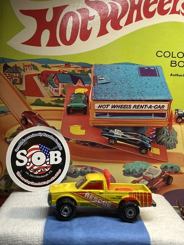 Hot Wheels 1982 Chevrolet S10 Salvagente Pickup Camion 4x4 USATO NM Cond - Foto 1 di 6