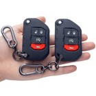 2PCS Silicone 4 Button Remote Key Case Fob Shell Cover for Jeep Wrangler JL JT