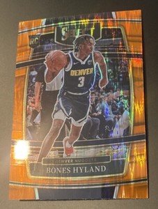 2021-22 Select Prizms Orange Flash #79 Bones Hyland RC