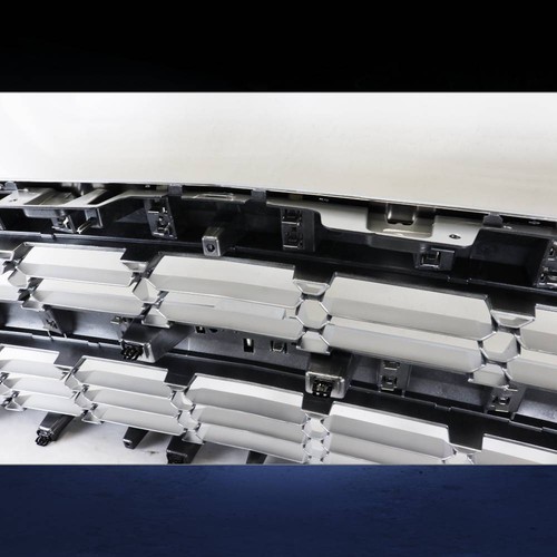 For 2016 2017 2018 Chevy Silverado 1500 Front Bumper Upper Grille Chrome/Silver - Picture 4 of 5