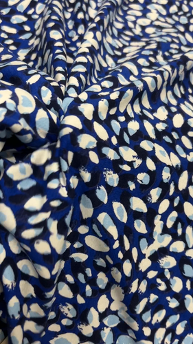 Jersey fabric floral stars stretch material dress skirt 150cm cotton viscose - Video 1 of 1