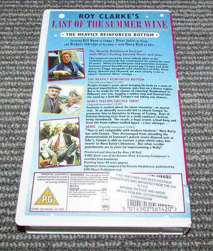 Last Of The Summer Wine - The Heavily Reinforced Bottom (VHS) - Picture 2 of 2
