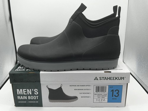 Staheekum Mens Rain Boot Neoprene And Rubber Black Sz 13 NWB - Bild 2 von 7