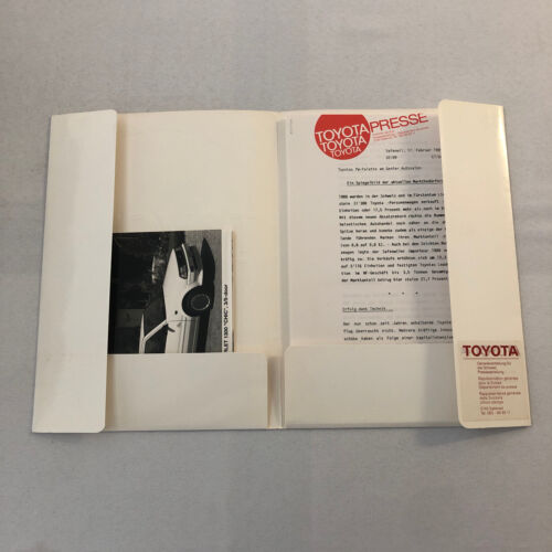 1989 Toyota Press Kit Brochure Photos Starlet Chic Supra Carina Corolla GERMAN - Picture 10 of 12
