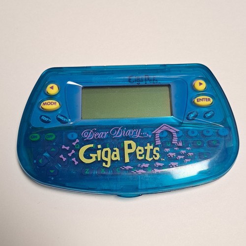 vintage 1997 Giga Pets Dear Diary Blue Digital Pet Journal Tiger Electronics 90s - Picture 2 of 20