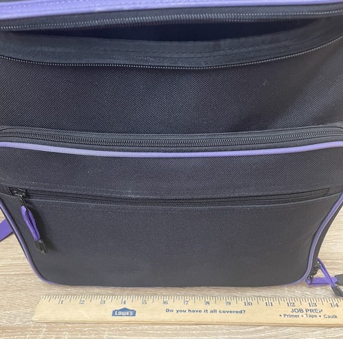 Crop In Style Backpack Organizer Bag Arts & Crafts Scrap-Booking Black Purple - Picture 15 of 15