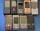 Sony Ericsson partia - W350, W580, W595, W890, T310, J102 Cedar, K850 - 9 telefonów