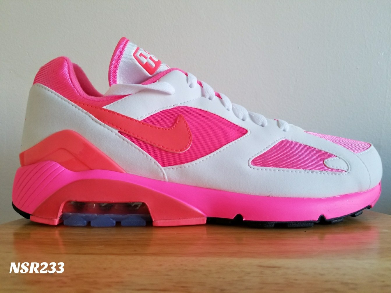 NIKE AIR MAX 180 CDG COMME DES GARCONS LASER PINK WHITE AO4641 600 SZ 10 LIMITED NIKE AIR MAX 180 CDG COMME DES GARCONS LASER PINK WHITE AO4641 600 SZ 10 LIMITED
