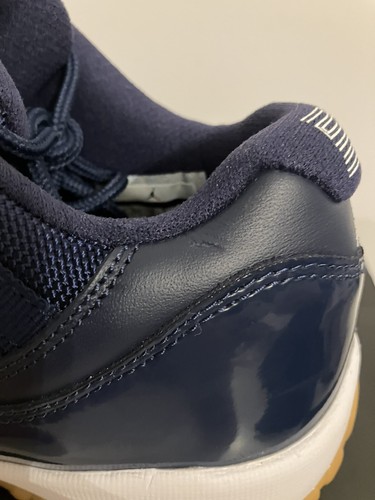 Air Jordan 11 XI Retro Low BG Midnight Navy White Gum B-grade GS 6.5Y 528896 405 - Picture 6 of 9