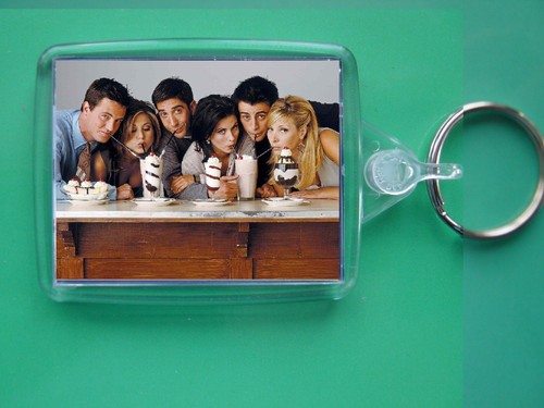 Serie de TV Friends, llavero de fotos / etiqueta de bolsa, plástico transparente, - Imagen 11 de 33