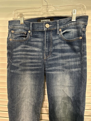 Express Skinny Jeans Legging Mid-Rise Women's 6R Stretch Medium Wash. F-2 120 - Picture 2 of 9