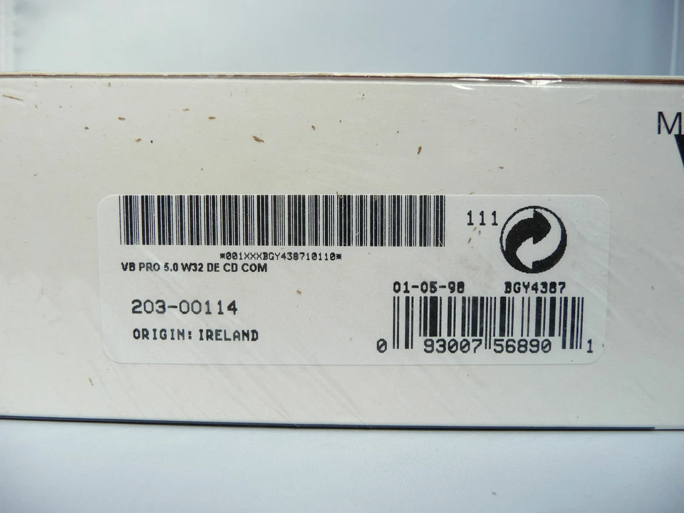 Microsoft Visual Basic 5.0 Professional Edition - Vollversion - NEU- Rarität - Bild 2 von 2