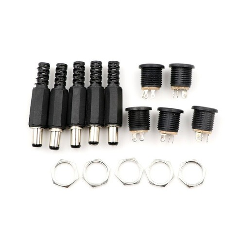 10PCS 5Male 5Female 5.5mm x 2.1m DC Power Socket Jack Connector Cable Plug Wire - Picture 10 of 10