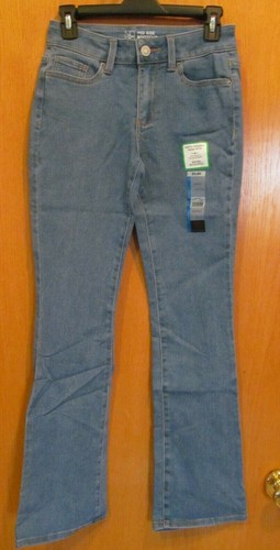 BLUE Elton Wash Jeans Mid-Rise Bootcut~JUNIOR Size 7~New W/Tags~No Boundaries