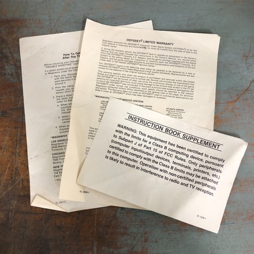 Vintage Magnavox Odyssey 2 Console Complete in Box CIB w/Games ~Excellent - Picture 7 of 24