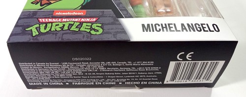 BST AXN Teenage Mutant Ninja Turtles (TMNT) action figure Michelangelo nuovo con scatola - Foto 5 di 7