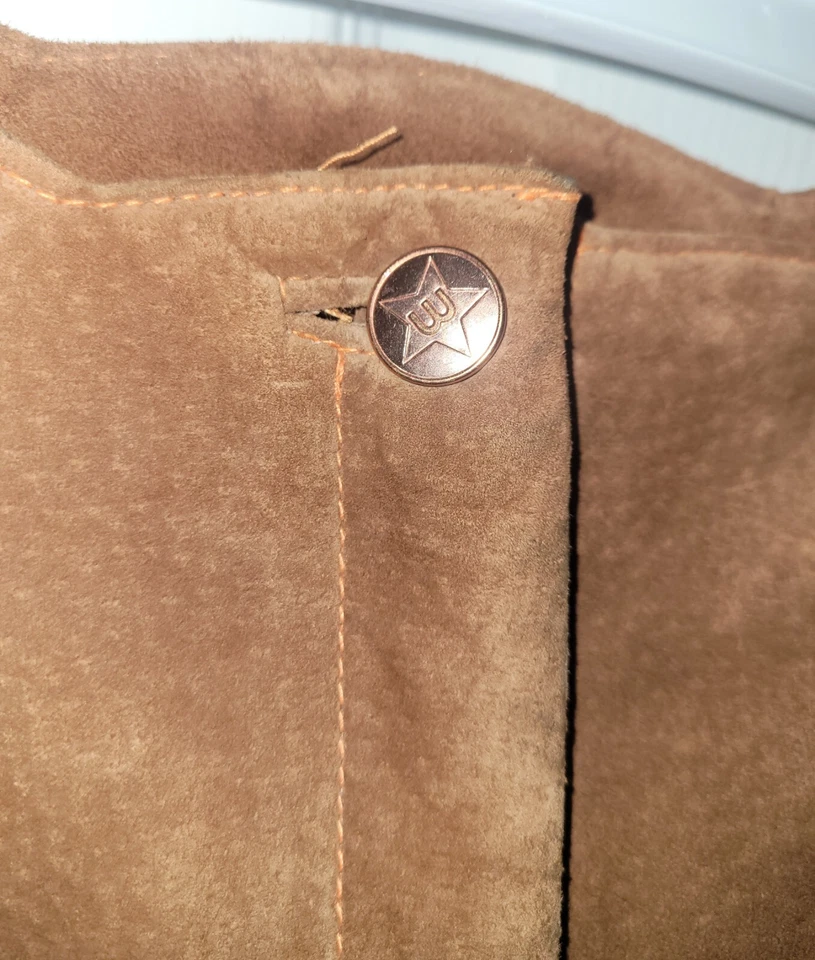 Pantalones para mujer Wilsons Leather Maxima vintage de gamuza acampanados años 90 talla 8 Foto 3 de 4