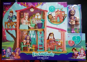 enchantimals cozy deer house playset