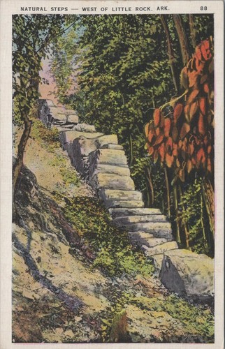 Postal Natural Steps West of Little Rock Arkansas 136997 sin publicar - Imagen 1 de 2
