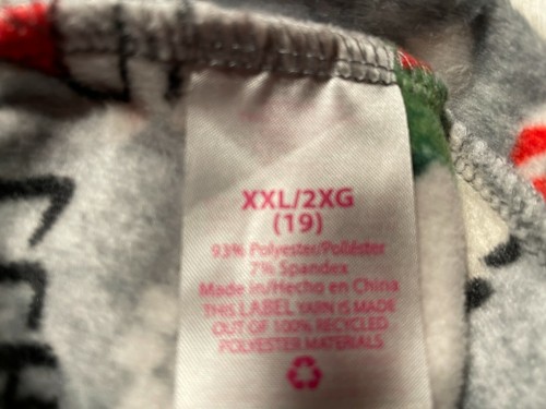 PICK ANY 0NE CHRISTMAS HOLIDAY VELOUR WARM WOMEN'S TEENS LEGGINGS XL & XXL NEW - Picture 7 of 9