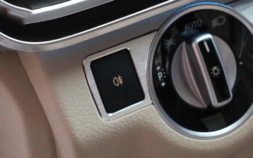 For Benz GLK 2009-2015 Silver Aluminum Headlight Lamp Switch Button Cover 2PCS - Imagen 7 de 8