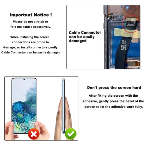 Repuesto de pantalla LCD OLED para Samsung Galaxy S20 4G 5G SM-G980 / G981 - Imagen 4 de 5