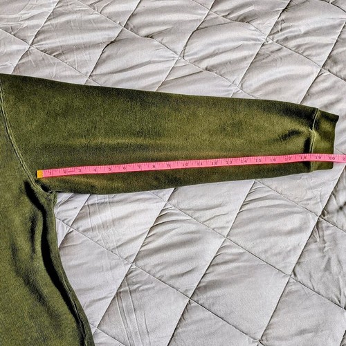 (L) Men's IZOD Long Sleeve Green Polo Shirt - Picture 6 of 6