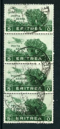 Francobolli eritrei posta aerea usati