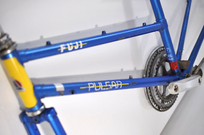 Vintage Fuji Pulsar bike frame blue 1020 Hi-Tensile tubing Vintage Fuji Pulsar bike frame blue 1020 Hi-Tensile tubing