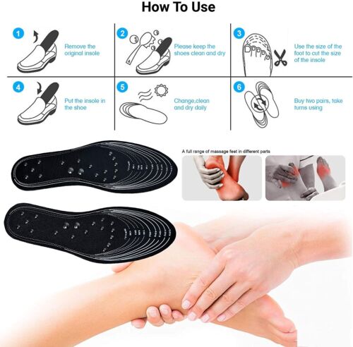 1 Paar Akupressur Magnet Massage Einlagen für Männer/Frauen Schuh-Pad Fußtherapie - Bild 6 von 15