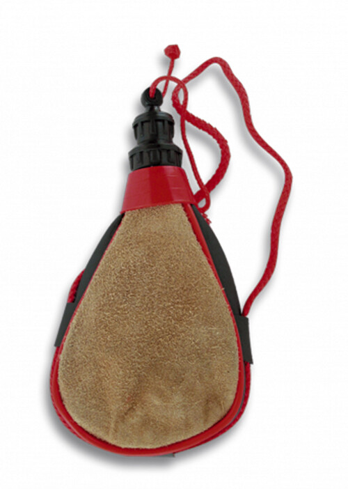 BOTA DE VINO RECTA EN PIEL DE SERRAJE 0,5 LITROS CAMPING CAZA 34508