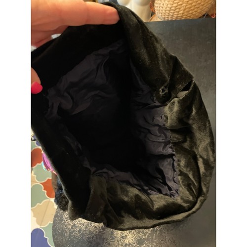 Bolso cubo de terciopelo bohemio colorido con cordón de retazos - Imagen 3 de 6