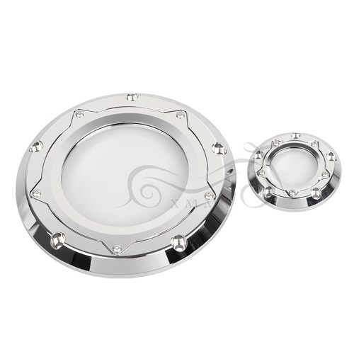 Chrome Engine Derby Timing Timer Covers Fit For Harley Road King FLHR 2001-2013 - Picture 3 of 14