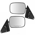 Door Mirror Set-Manual Chrome Pedestal Style 2 Piece Mirror Set TRQ MRA04612