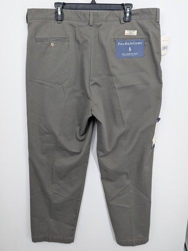 Polo Ralph Lauren Vintage Hose Herren 42x30 Olivgrün Chino Andrew Pant Classic Neu mit Etikett - Bild 5 von 8