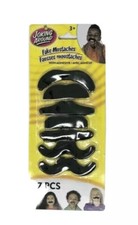 Fake Mustaches With Adhesive 7 Different Styles Included NIP