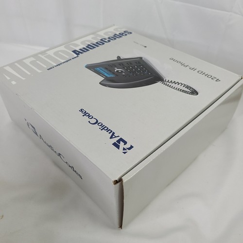 Audiocodes 420HD IP-Phone PoE and External Power Supply, Black, 2 Lines - Picture 8 of 8