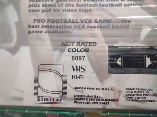 Pro Football VCR Game Complete Hot Game Footage Interactive NIP - Picture 20 of 23