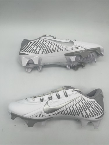 Nike Vapor Edge 360 VC White/Grey/Silver Football Cleats DO6294-100 Mens Size 13 - Picture 5 of 6
