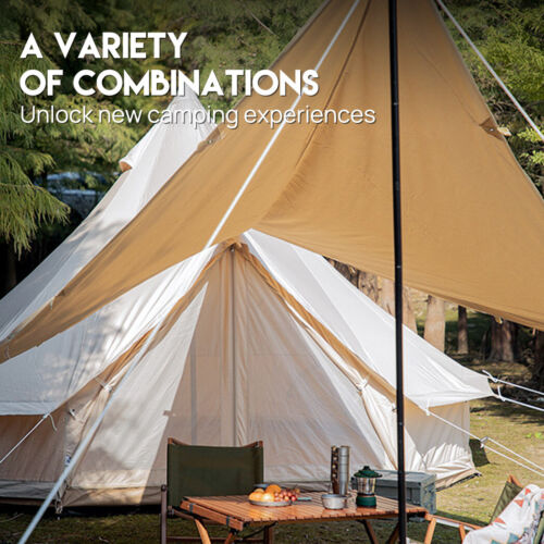 PORIYA Commercial Bell Tent 4M/13.12ft 4Season Camping Yurt Tent with Stove Jack - Picture 6 of 16