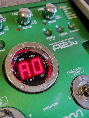 Zoom A2.1u Multi Effect Guitar Effect Pedal green w/Box,Adapter Working JP - Picture 7 of 7