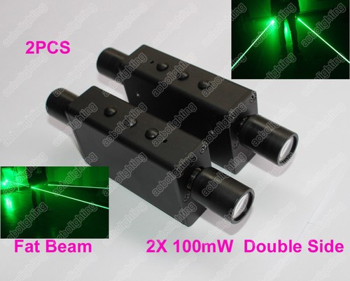 2xDouble Head Fat Beam Handheld Laser Light for Stage Laser Man Show Green 532nm - Picture 1 of 6