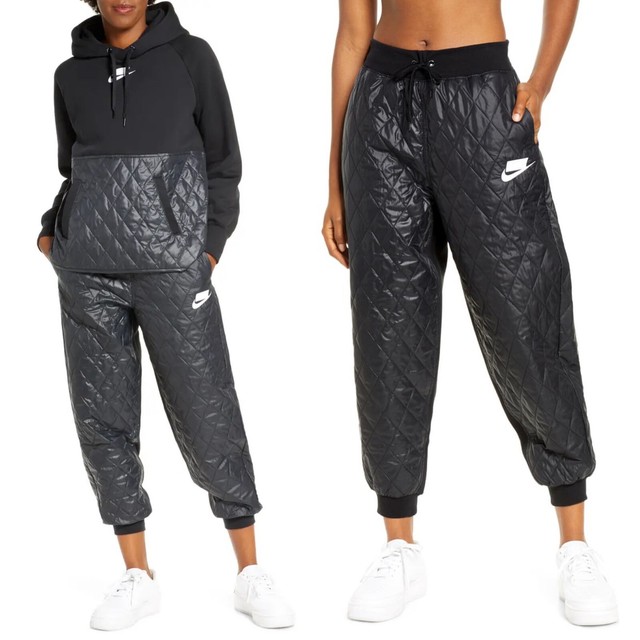 nike quilted joggers