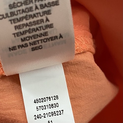 Chico's Cargo Pants Womens Size XS or 2 Coral Orange Soft Washed Pull On Beachy - Picture 9 of 17