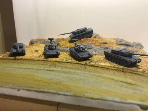Juego de armadura moderna alemana a escala 1/200 2 (Leopardo 2A4 y Gepardo FlakPanzer). 5 piezas - Imagen 10 de 12