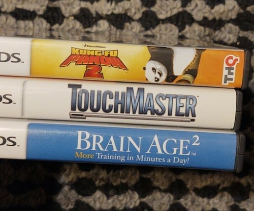 Nintendo DS Spielepaket - Touchmaster, Kung Fu Panda 2, Brain Age 2. Alles mit Anleitungen - Bild 2 von 11