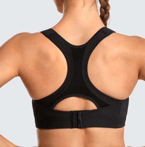 SYROKAN Women's Sports Bra High Impact Support Padded Wireless 40 D - Picture 3 of 11